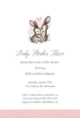 Sweet Bunnies - Invitación Para Baby Shower